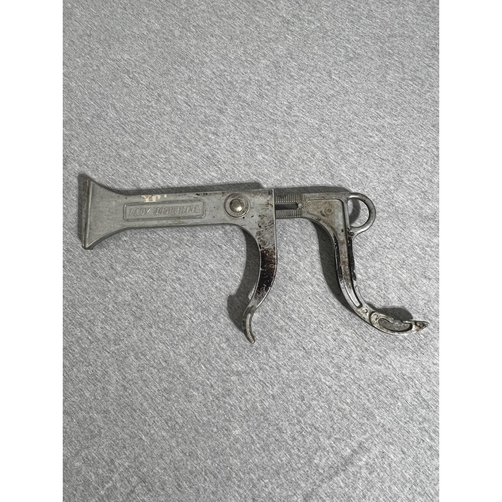 Vintage Lady Josephine Cast Aluminum Shoe Holder Shine Polisher Stretcher